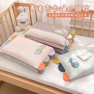 通用 6岁以上四季 儿童全棉决明子枕头幼儿园专用荞麦护脊枕芯1