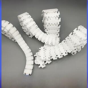 103 140柔性炼塑料输送机炼板装 配线白色Pom齿型转向传动炼