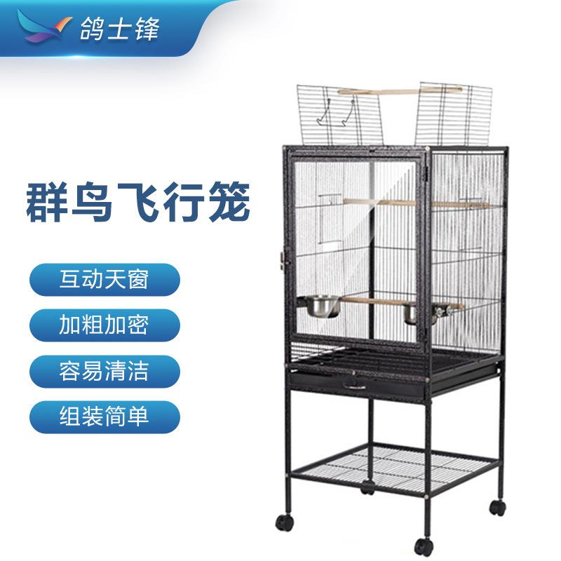 大型鸟笼群鸟飞行笼新款鸟用加粗加高豪华养殖笼大号鸟笼