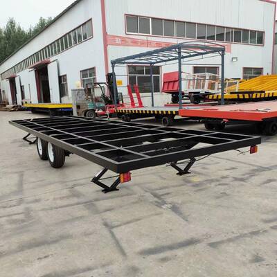 .5吨双层框架拖车木屋底盘运输车8000*22502.2万工业中小运输车