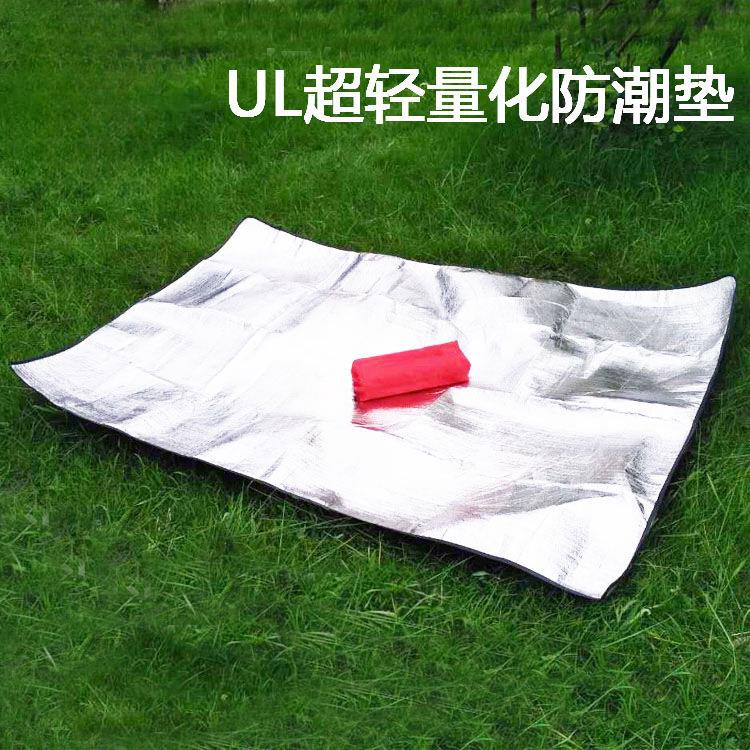 户外超轻可携式野餐垫单人双人铝箔防潮垫地席保暖隔脏多人野营地