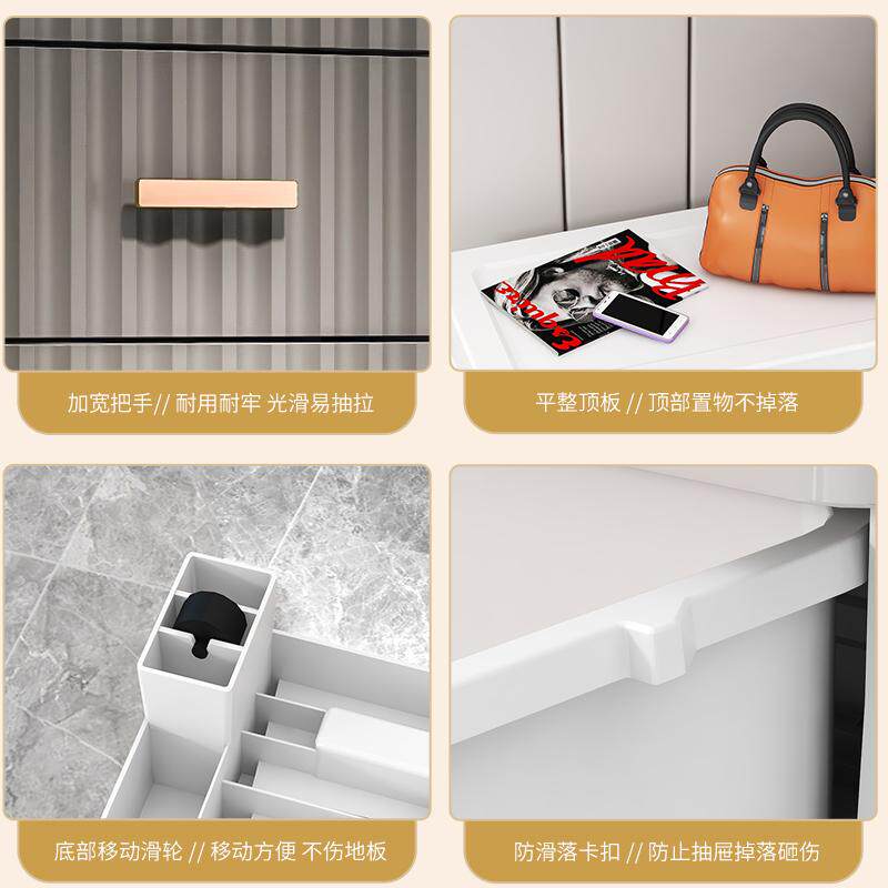 批发抽屉式收纳柜子置物柜家用塑料五斗柜儿童宝宝储物柜欧式床头