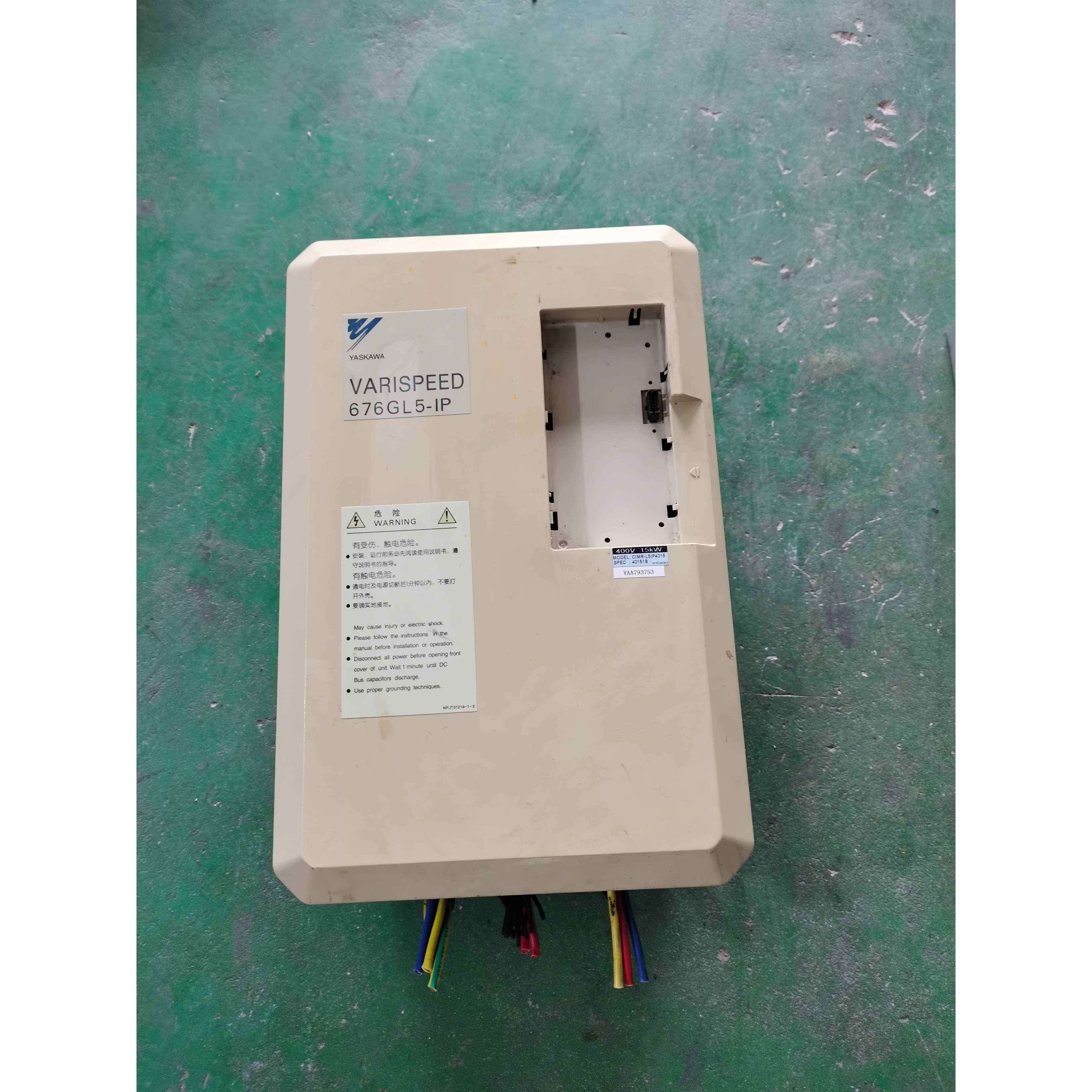 安川676GL5-IP变频器CIMR-L5IP4015 15KW 380V原装拆机少面板二手