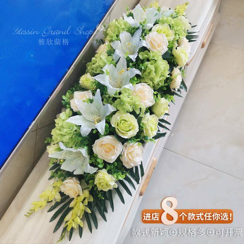 仿真会议室桌花假花商务用花长桌摆花桌台式花活动用花装饰文化