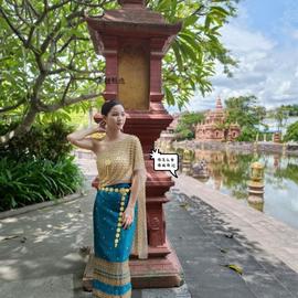 傣泰国服装套装抹胸夏装，五件套泰式女装拍照影楼，旅游连衣裙长裙