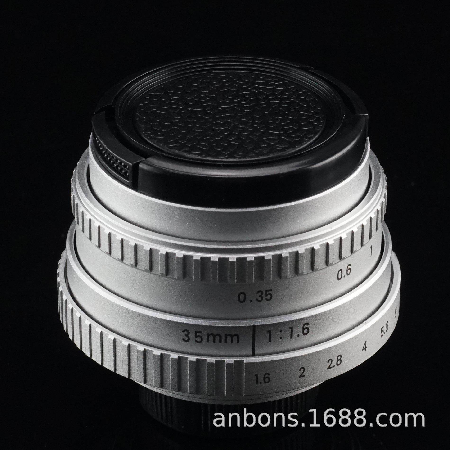 天色半画幅35mm手动对焦C口简易版微单数码F1.6相机镜头天色相机
