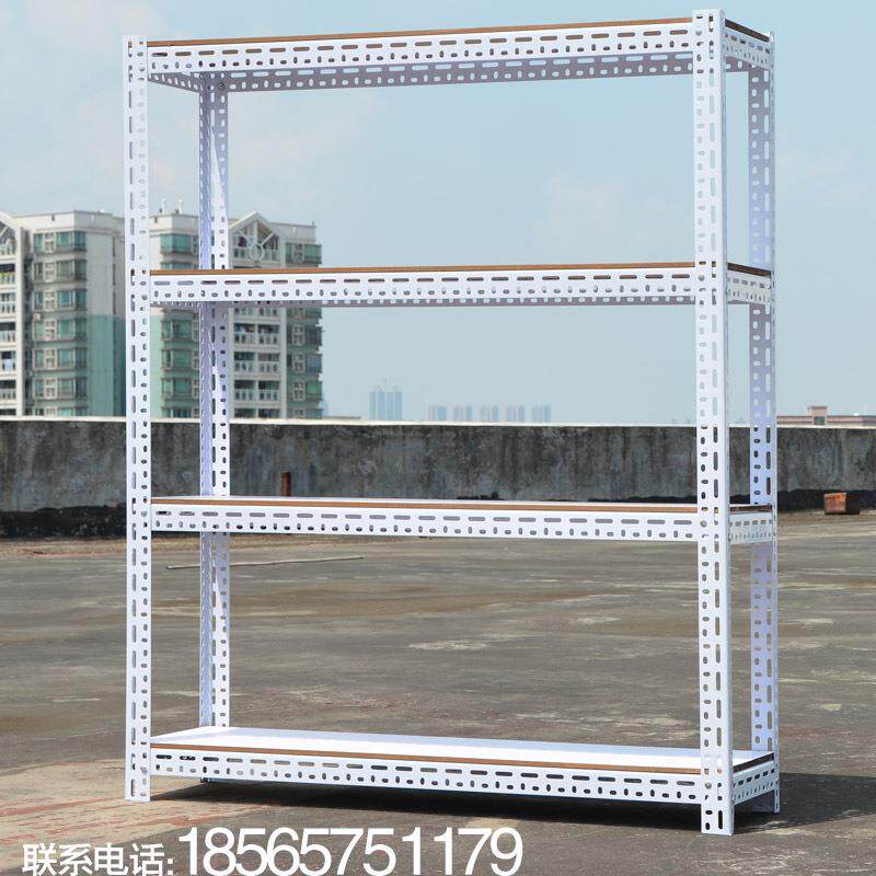 可拆式展示货架多层万能角钢角铁置物架库房家用组合展示平台架