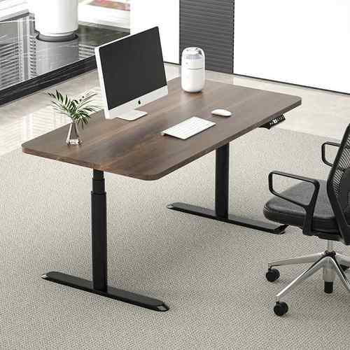 实木智能电升降桌移动用升降通能桌椭圆形升降桌腿动43智升降书桌