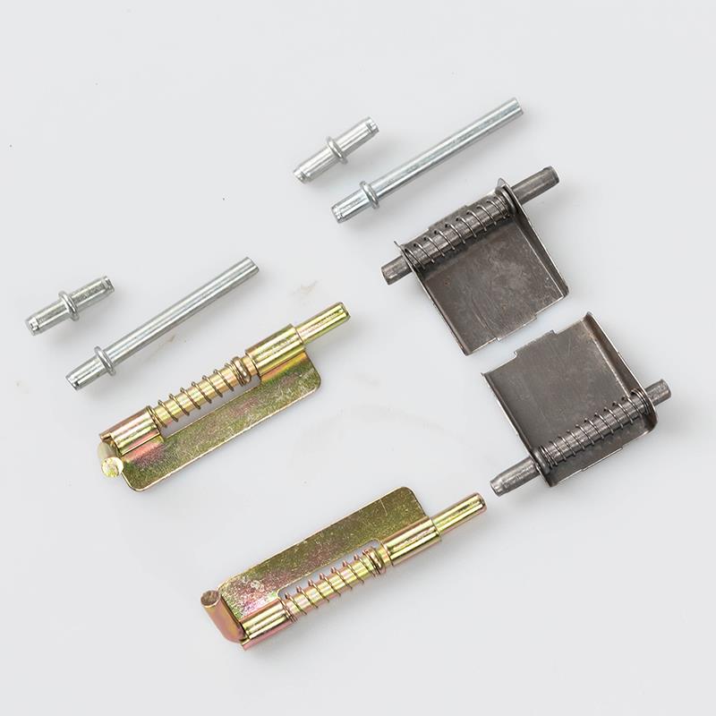 文件柜镀锌铁门轴门柱更衣柜铁皮柜门栓带弹簧合页轴钢柜门配件