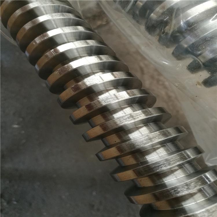 厂家加工45#钢梯形丝杆TR50-100左右旋t型螺纹大型精密机床丝杠