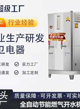 大型商用开水器大容量全自动进水天燃气液化温控开水机商用速热