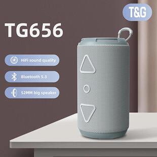 跨境TG-656手提插卡无线户外蓝牙音响 便携式低音炮布艺礼品音箱