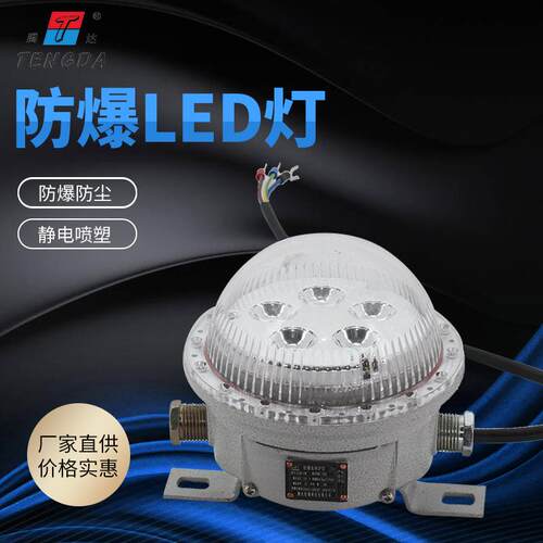 10W/15W/20W厂房管廊地下室防爆吸顶灯LED免维护防爆隧道灯