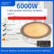 商用大功率电陶炉6000瓦圆形进口钛晶板双环开关铁锅炖柴火鸡砂锅