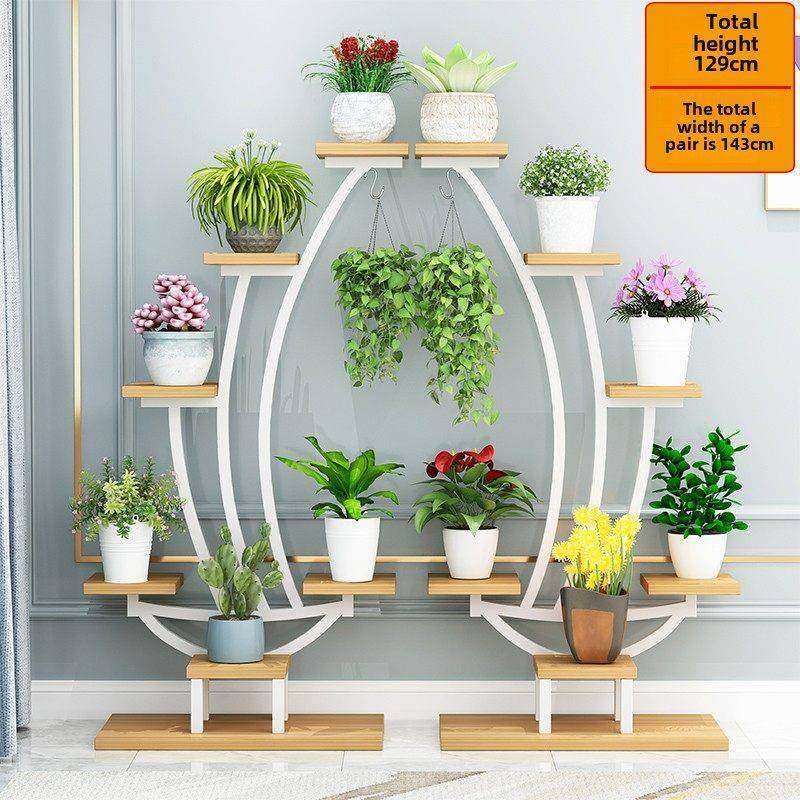 花架铁阳台多层特惠客厅室内心形圆形耐用现代搁板落地