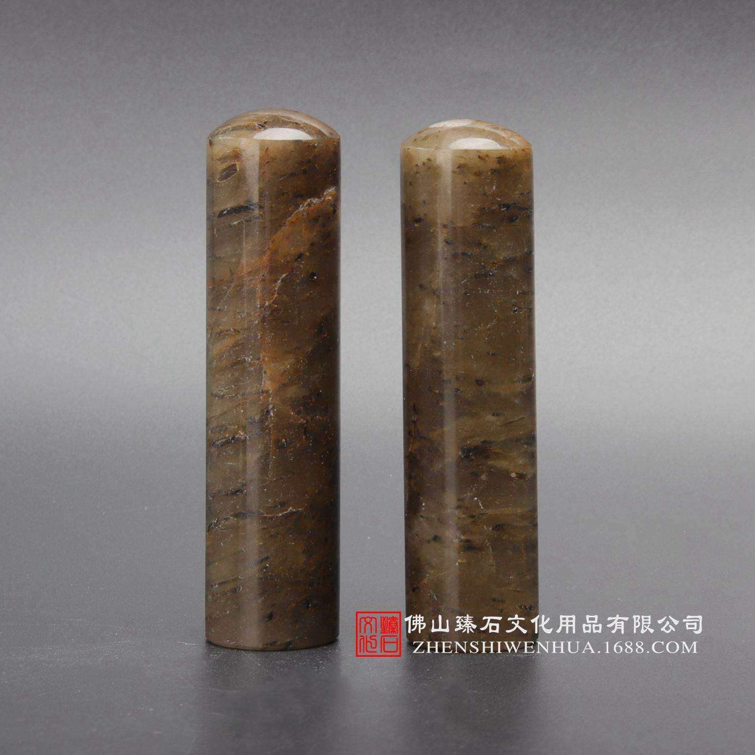 天然国产发晶石印章私人印鉴手工个人印章