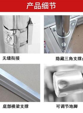 tb-52618不锈工作台双层饭店厨房操台荷工作钢桌三层切菜桌子打包