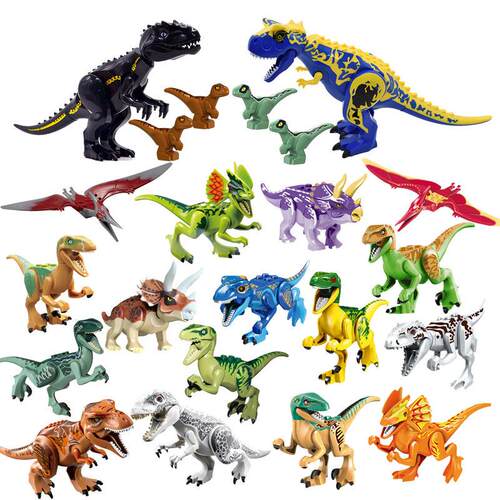 Jurassic 2 Building Blocks World Dinosaurs Figures Bricks As