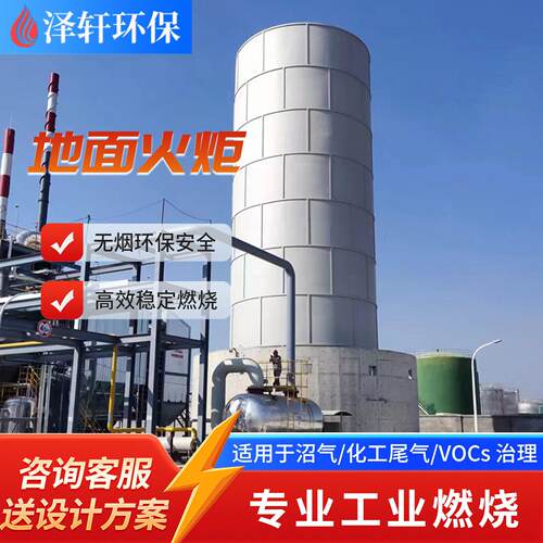 乙炔火炬 沼气内燃火炬 污水厂废气燃烧设备工业级地面火炬装置