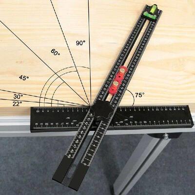 Drawer Door Hole Drilling Template Drywall T Square Ruler