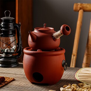 围炉煮茶户外小火炉碳炉茶炉茶室碳炉子炭火煮茶炉分体式设计茶具