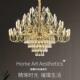 轻奢家用主卧室吊灯 复古餐厅书房灯具欧式 法式 水晶吊灯客厅灯美式