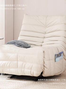 休闲躺椅客厅毛毛虫网红沙发阳台懒人沙发单人椅家用电动旋转功能