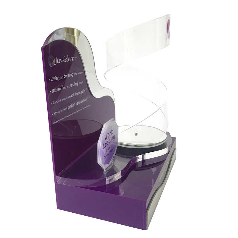 亚克力展示架商品陈列置物架有机玻璃自动旋转展示架亚加力展览架