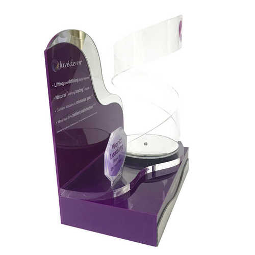 亚克力展示架商品陈列置物架有机玻璃自动旋转展示架亚加力展览架