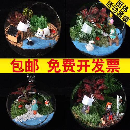 苔藓微景观diy材料包生态瓶手工多肉绿植盆栽礼品套装活动专用