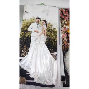 定制 婚纱结婚 酒店海报海报 海报立体迎宾海报x展架