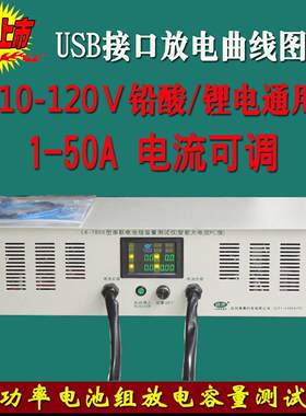 电动车锂电池组放电仪12V36V48V60V72V96V120V电池包容量检测仪