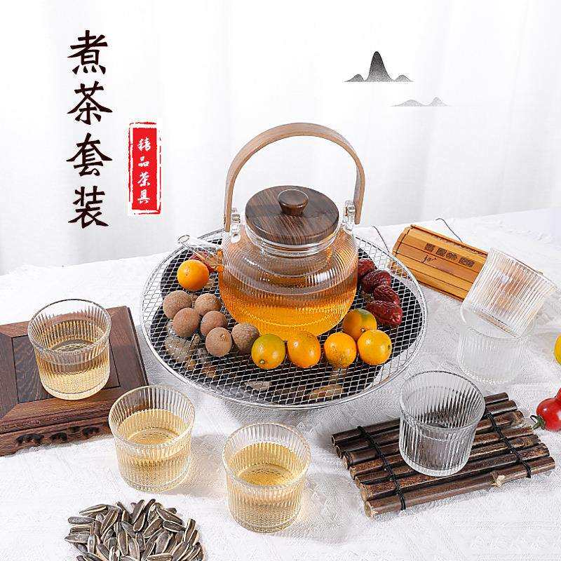 高颜值风琴束腰杯大容量竖纹果汁啤酒杯挂耳咖啡杯玻璃杯套装家用