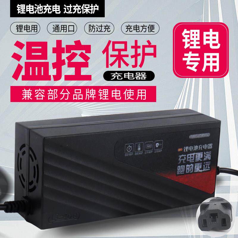 星龙明充电器锂电池充电器电池快速充电充电器48V2A60V36V72V3A