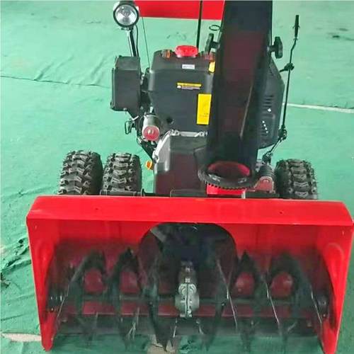 滚刷式抛雪机防扬轮胎双链条扫雪机防滑滑282型雪机手推汽油清雪