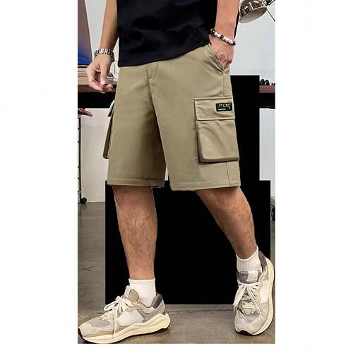 Men’s camouflage cargo shorts loose fit with multiple
