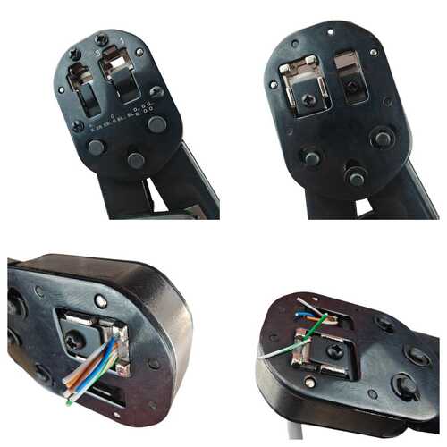 穿孔通孔压钳钳类钳rj45工具五金接水晶网线手动钳子剥线头