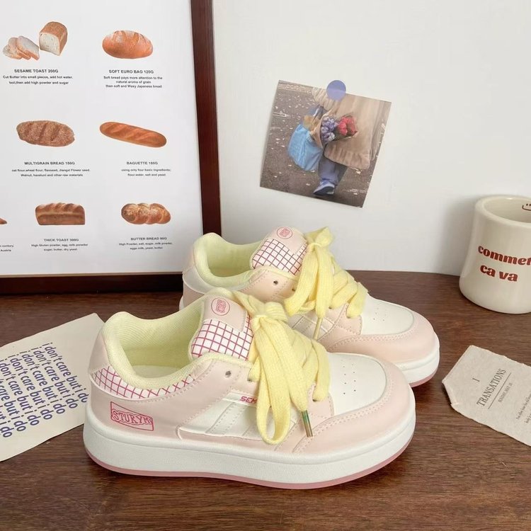 厚底小白鞋女款2025年新款春夏皮面透气轻便运动百搭休闲板鞋子潮