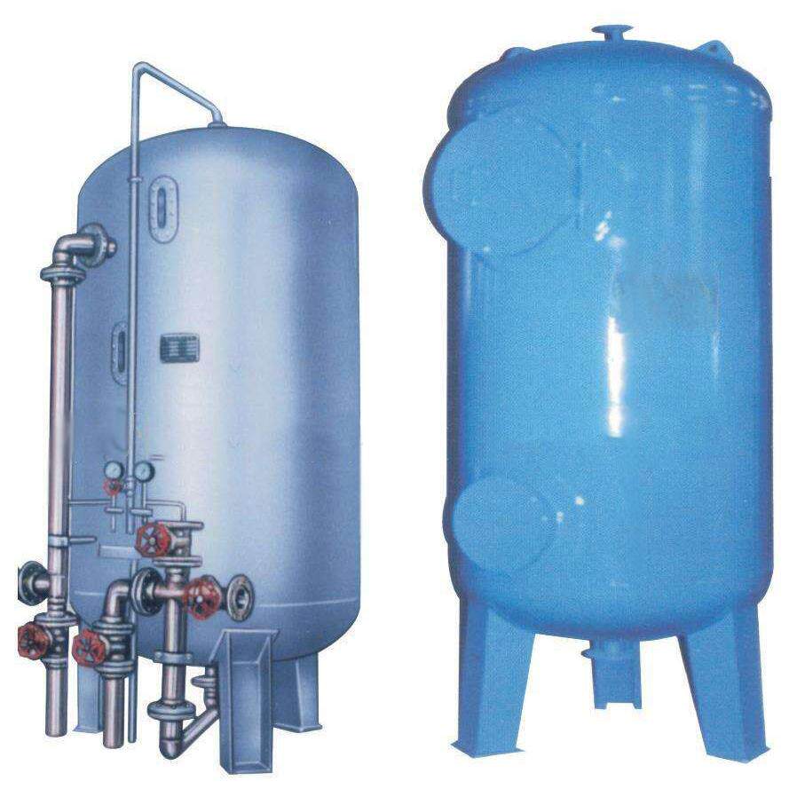 厂家直销8-10T/h碳钢过滤器反冲洗内刷环氧内衬胶碳钢过滤罐