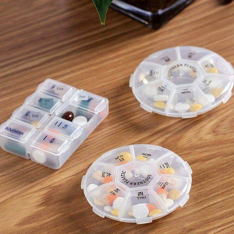 式分装药盒7天药片小号随身旅行一周星期药品药丸收纳盒