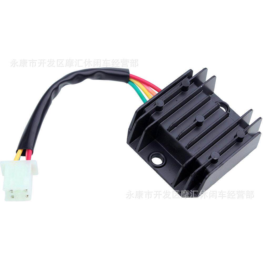 摩托车沙滩越野滑板车配件12V四针CG125-250CC GY6整流器调压器