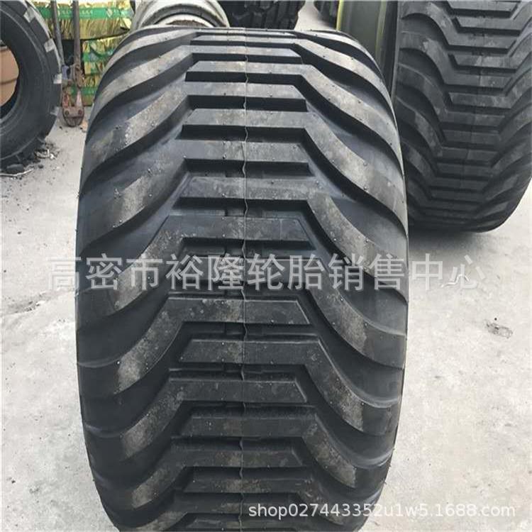 销售550/45-22.5 农用工具车宽基拖车后斗抛洒车轮胎550/45B22.5