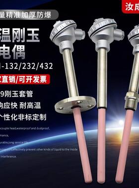 WRN-132/122陶瓷管1300度K型S型铂铑WRP-130型马弗炉热电偶耐高温