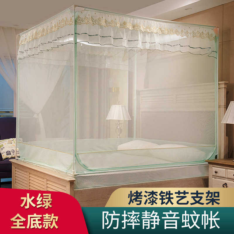 儿童帐子米床/8m顶.1免1防尘蚊帐防家用加厚.摔5蒙古包安装2加密