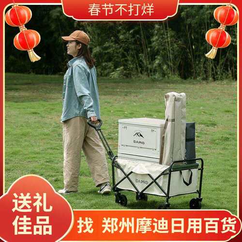 大迈 户外小推车户外小拉车小推车 旅行车载 露营折叠车DM-2006
