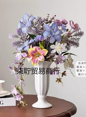 高端仿真假花束装饰高级造景场景布置拍照摆设轻奢桌面氛围感摆件