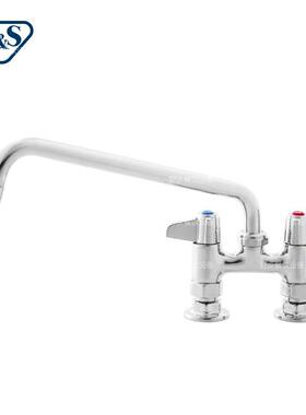 美国T&S龙天仕经济款台式混厨5F-4DLS1房头5F-4LDS12厨房摇摆