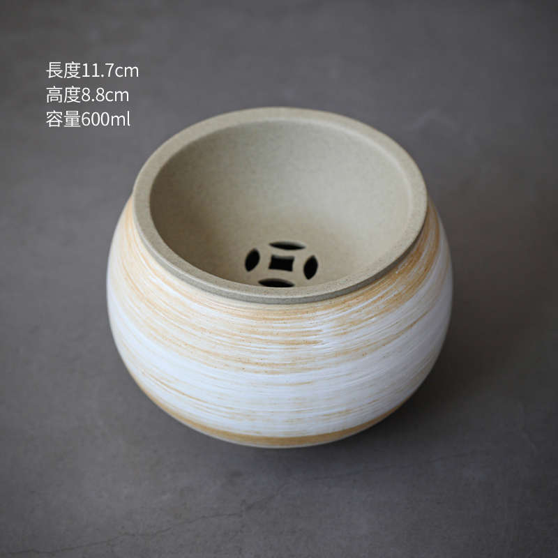 福易閣建水陶瓷茶洗茶渣缸水盂帶蓋中式家用蓋碗茶具壺承干泡臺小
