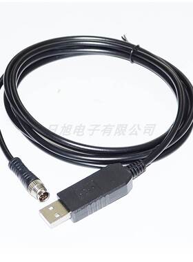 FTDI USB转M8 4针航空头 适用SICK西克安全控制器RS232串口通讯线