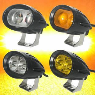 摩托车12V 卡车叉车汽车勾机摩托车射灯白黄光20W 24vled射灯货车